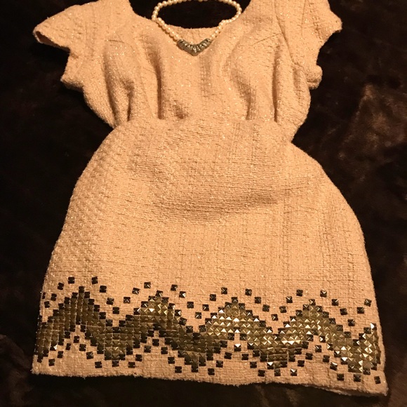 Blush Pink Dress with Gold Accents - Picture 6 of 6